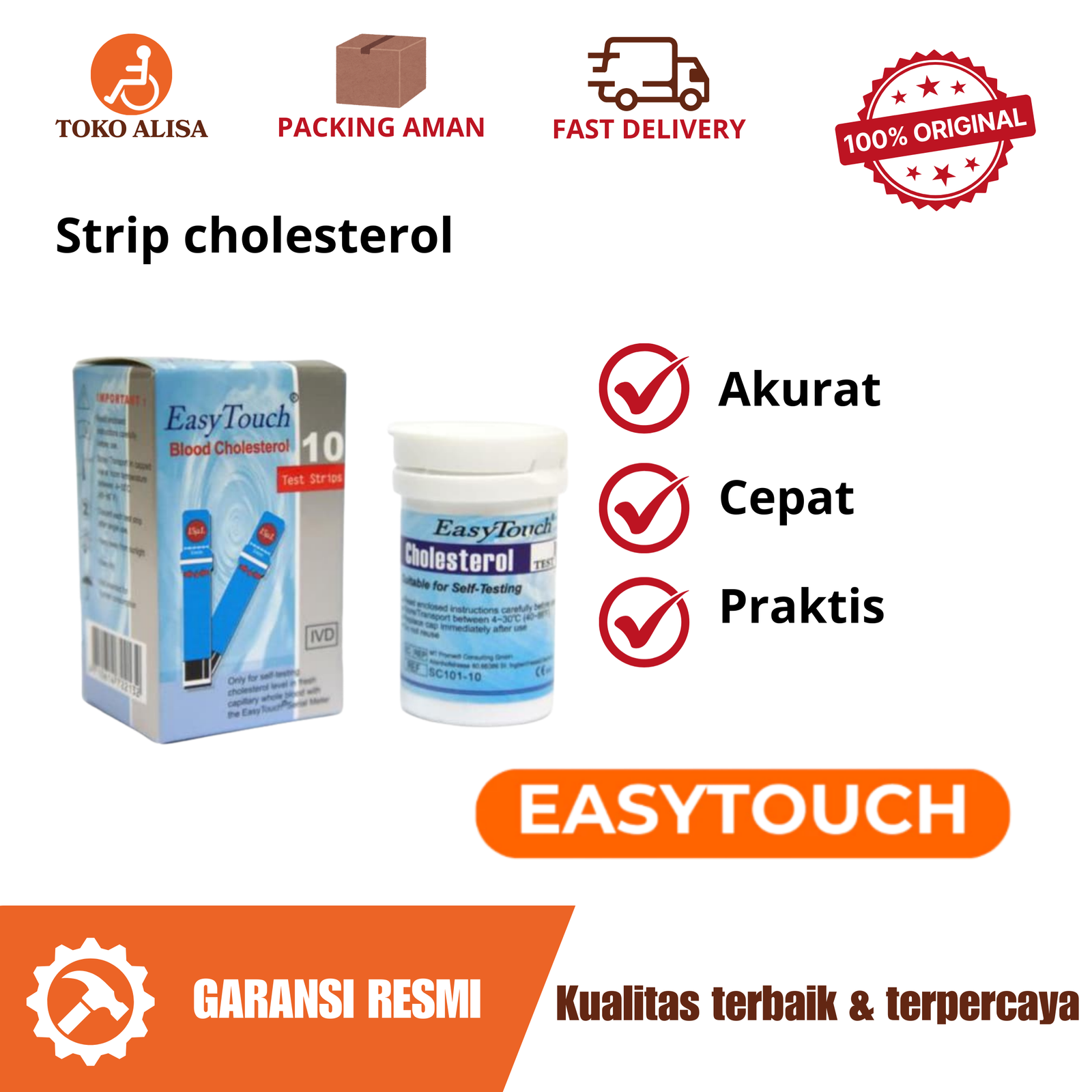 Strip cholesterol